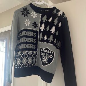 Youth NFL Raiders Christmas sweater